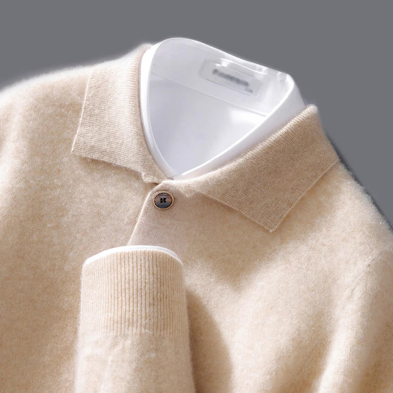 Casual Crew Neck Wool Sweater