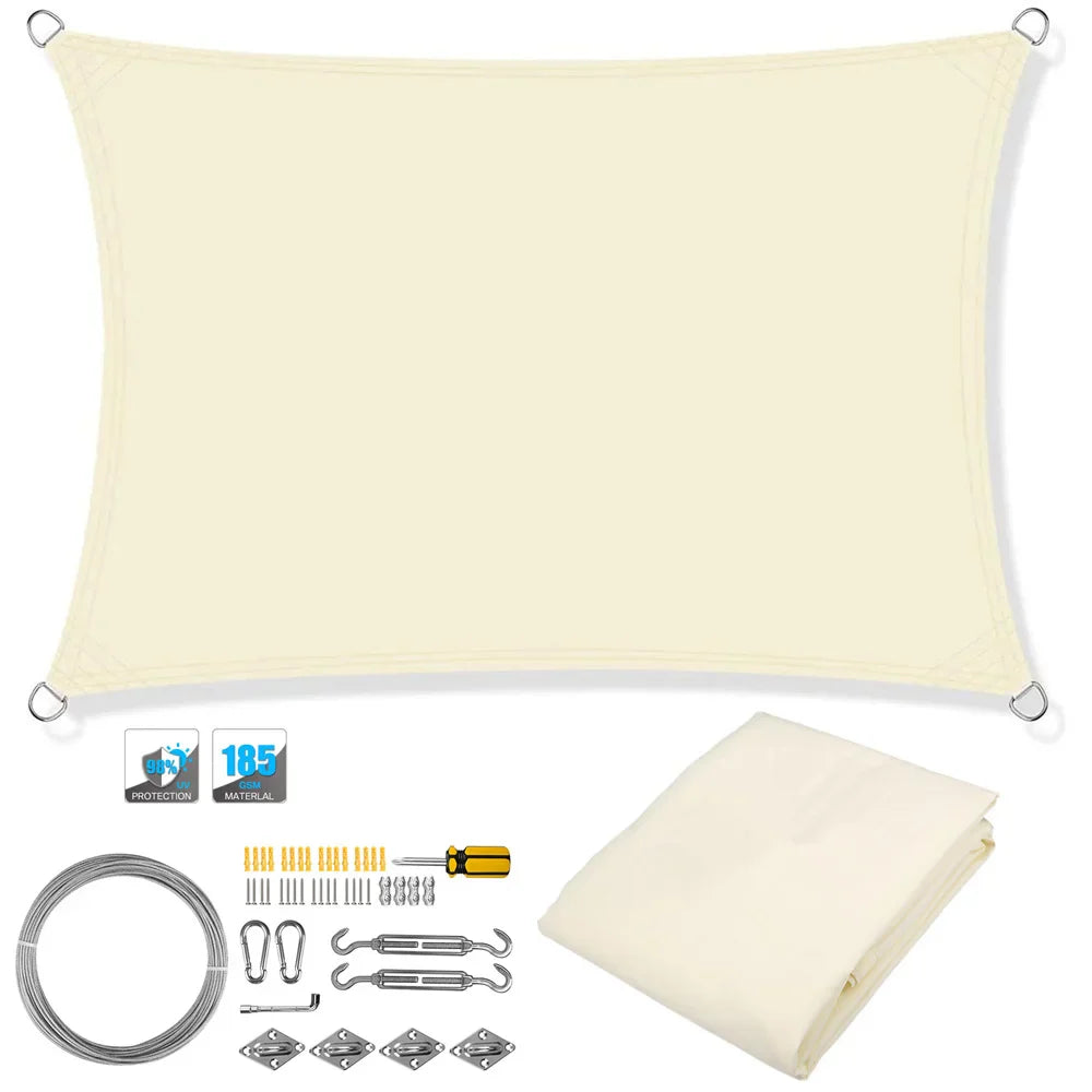 Outdoor Patio Sun Shade Waterproof UV Screen Canopy