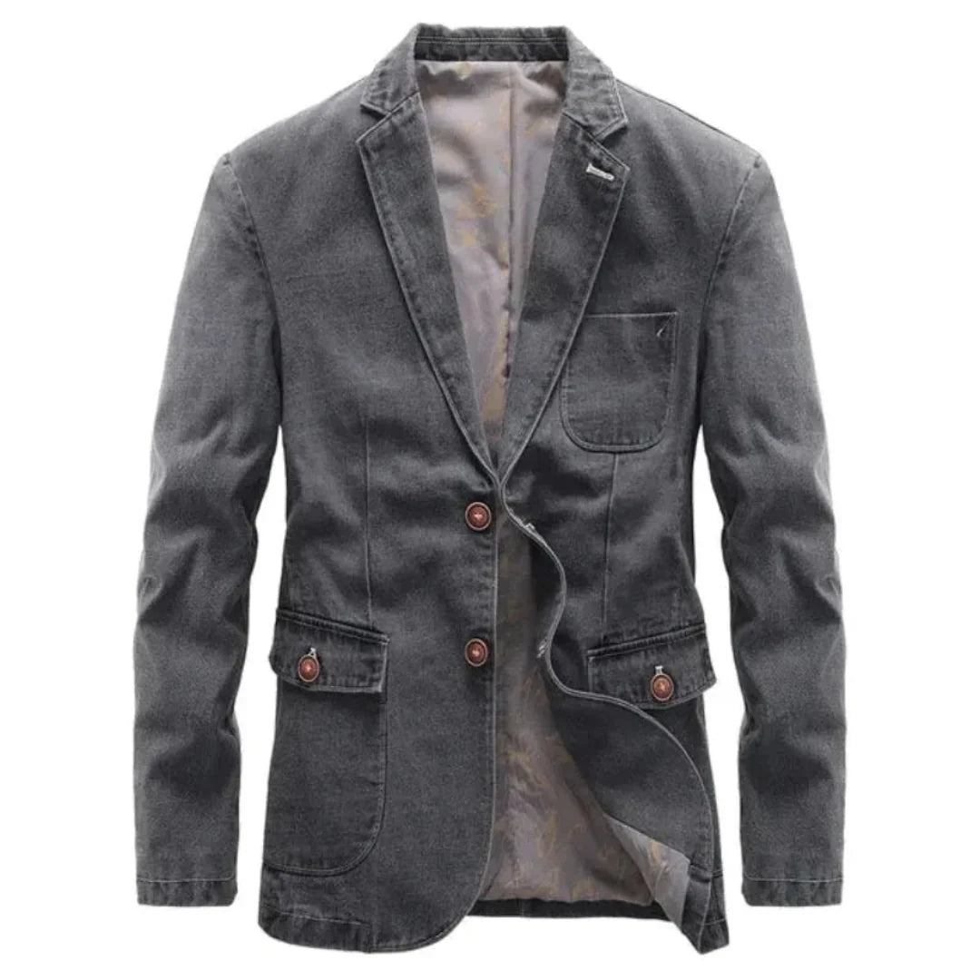 Classic Faded Blue Jeans Jacket
