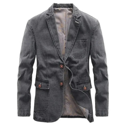 Classic Faded Blue Jeans Jacket