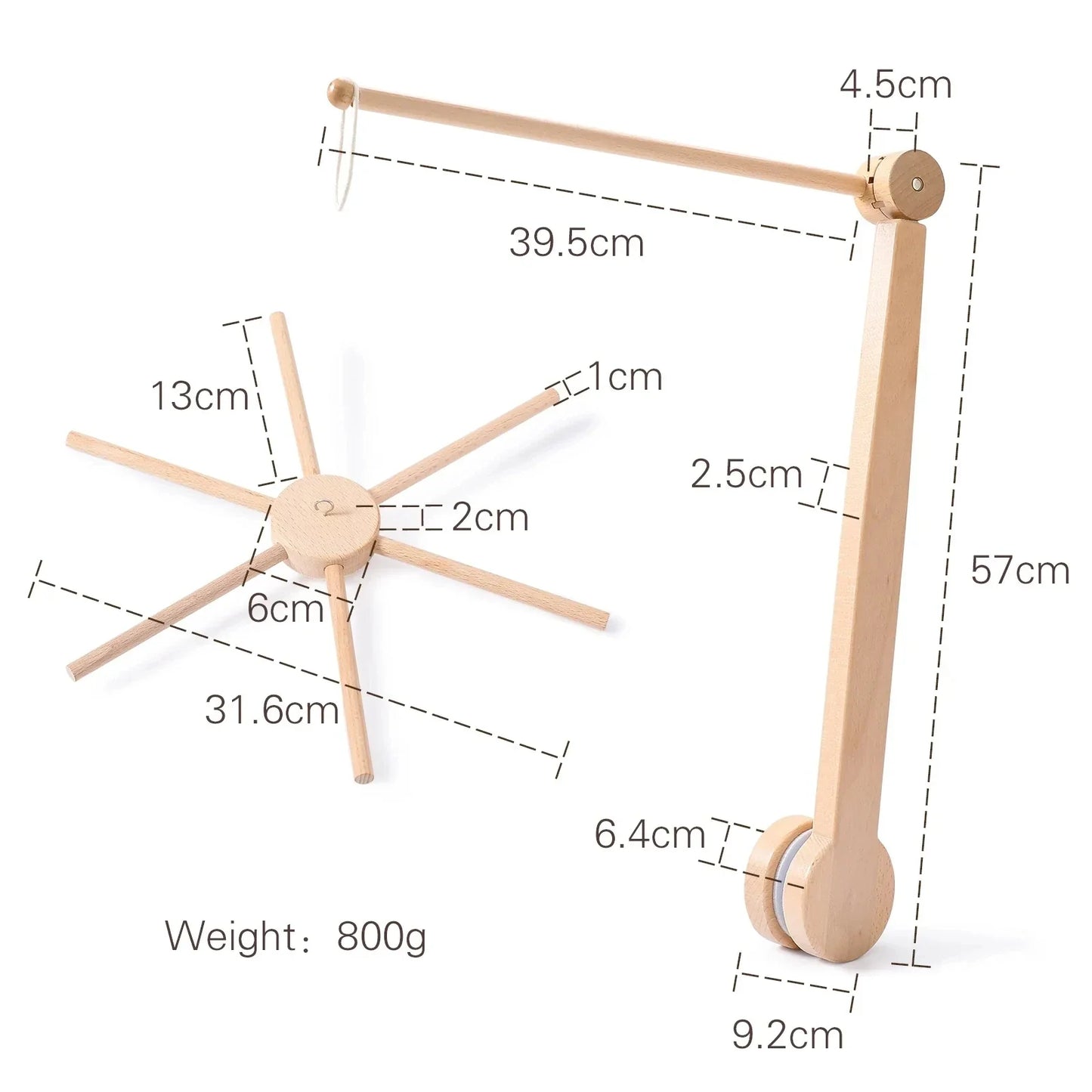 Baby Crib Mobile Toy Arm Soft Newborn Entertainment
