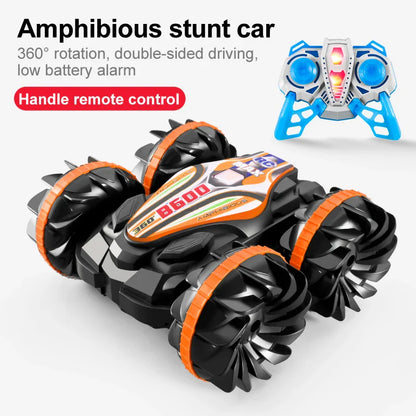Rugged Remote Control Stunt Car with LED Lights