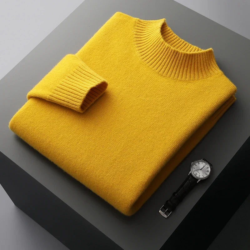 Warm Crew Neck Wool Sweater