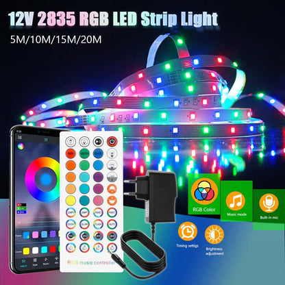 Color Changing LED Tape Lights Music Sync Decor - Luxicro