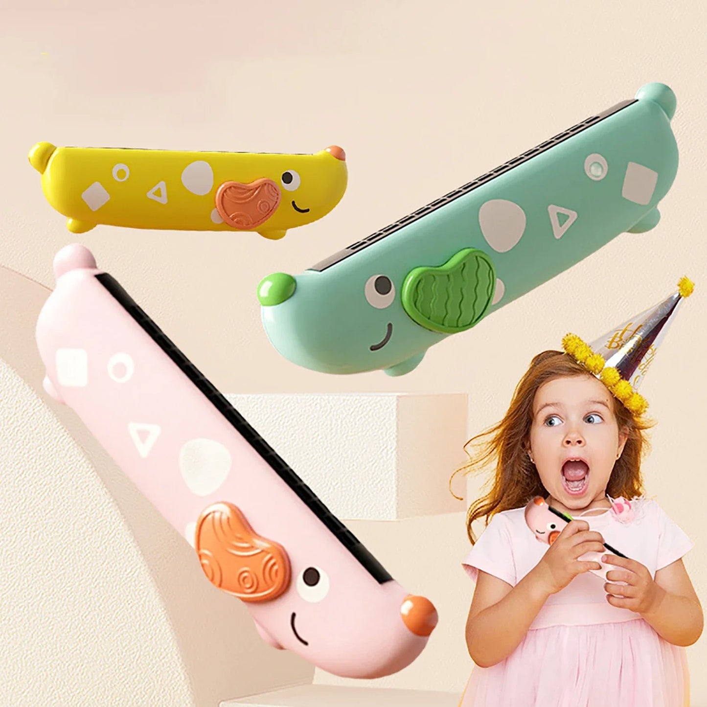 Fun Kids Harmonica Musical Toy - Luxicro