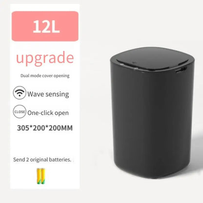 Automatic Motion Sensor Trash Can With Flip Top Lid