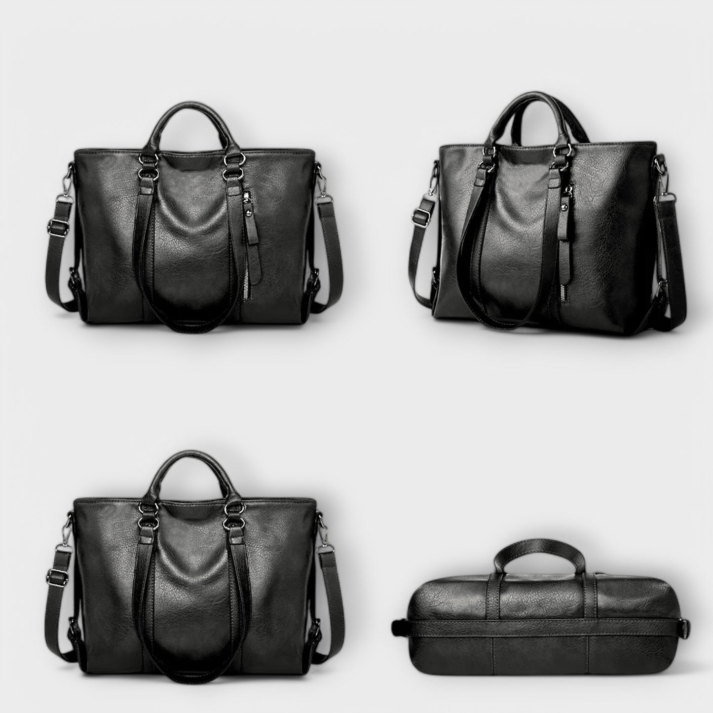 Big Genuine Leather Tote Bag