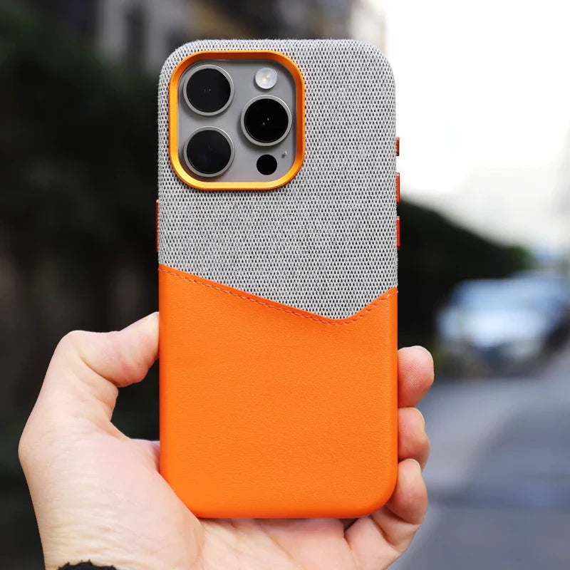 Premium Leather MagSafe iPhone Case with Wireless Charging - Luxicro