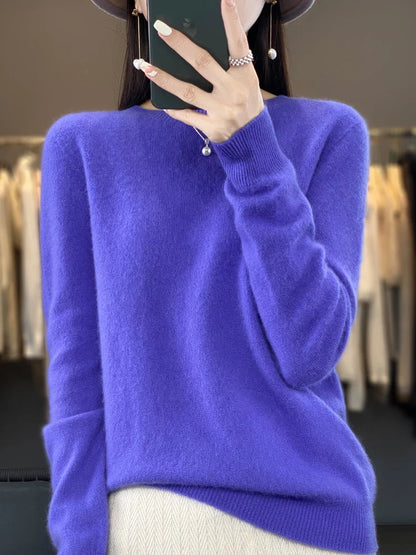 Soft Merino Wool Crew Neck Sweater
