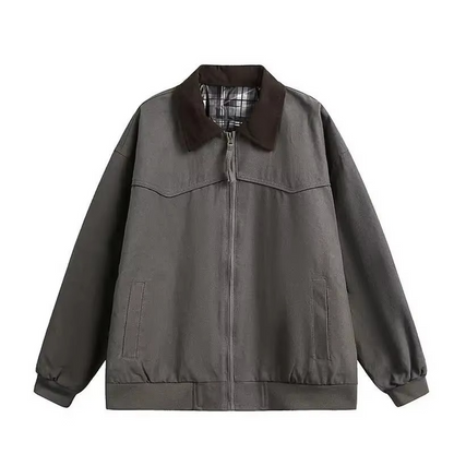 Classic Retro Cotton Denim Jacket for Men