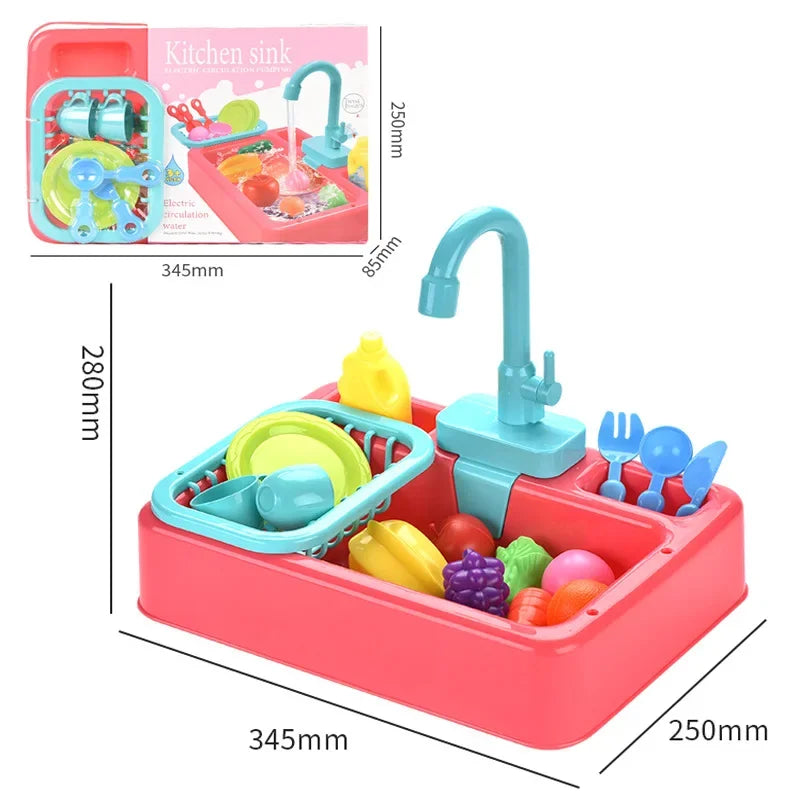 Interactive Kids Play Kitchen Water Play Set