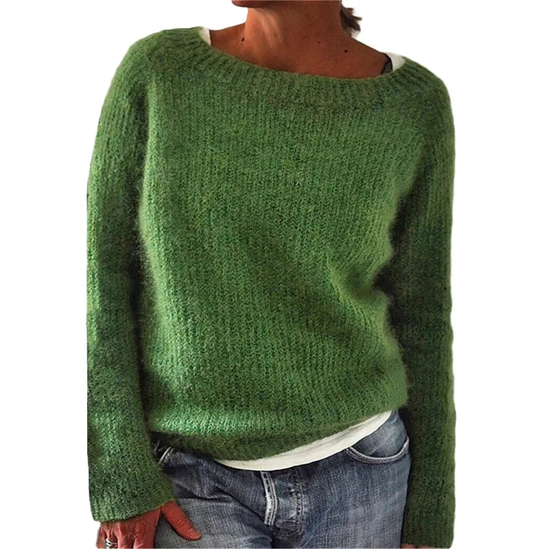 Cozy Oversized Cable Knit Women's Sweater