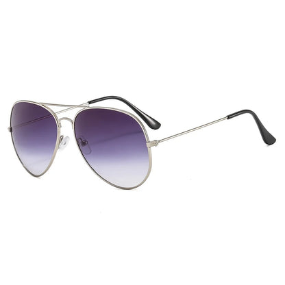 Trendy Pilot Sunglasses for Women - Silver Mirror Shades