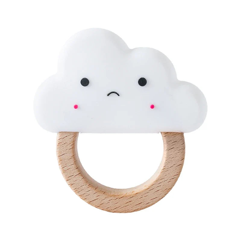Soft Baby Teether Toy Set with Rattle and Ring