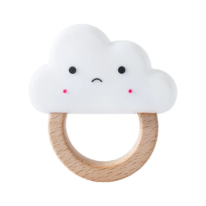 Soft Baby Teether Toy Set with Rattle and Ring