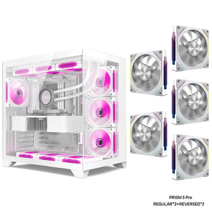 High Performance Gaming PC Case with Dual Glass Panels