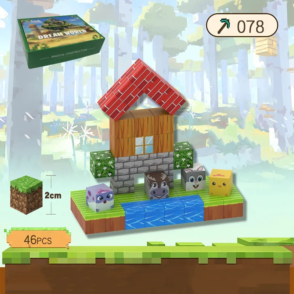Fun Magnetic Blocks Toy Set for Kids