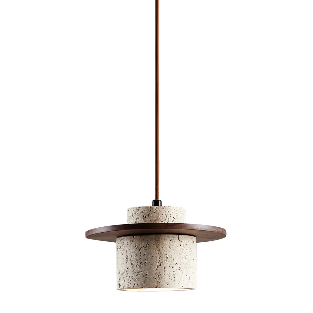 Natural Wood Pendant Bedside Table Lamp