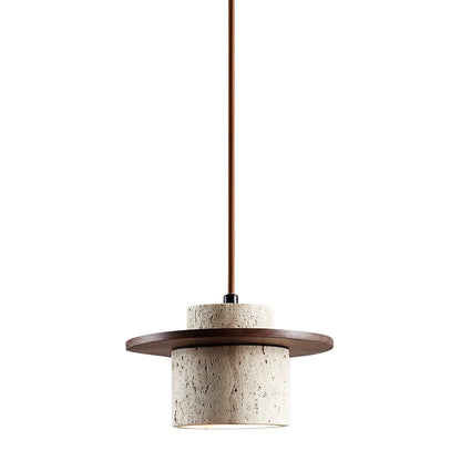 Natural Wood Pendant Bedside Table Lamp