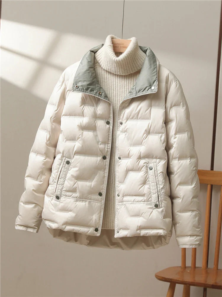 Warm Winter Quilted Down Coat