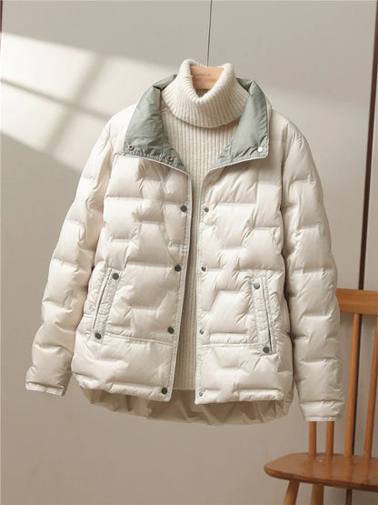 Warm Winter Quilted Down Coat