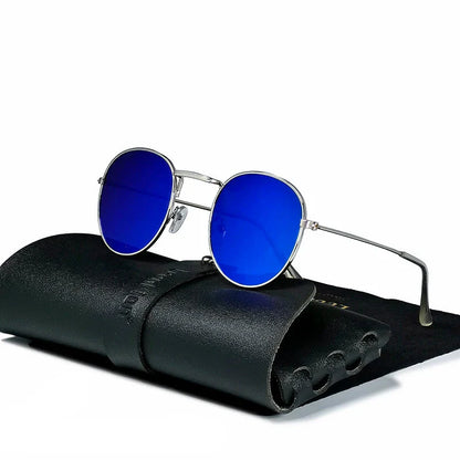 Classic Aviator Metal Sunglasses with UV Protection