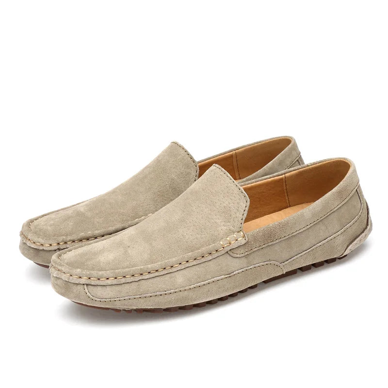 Luxury Leather Slip On Shoes - Vossary