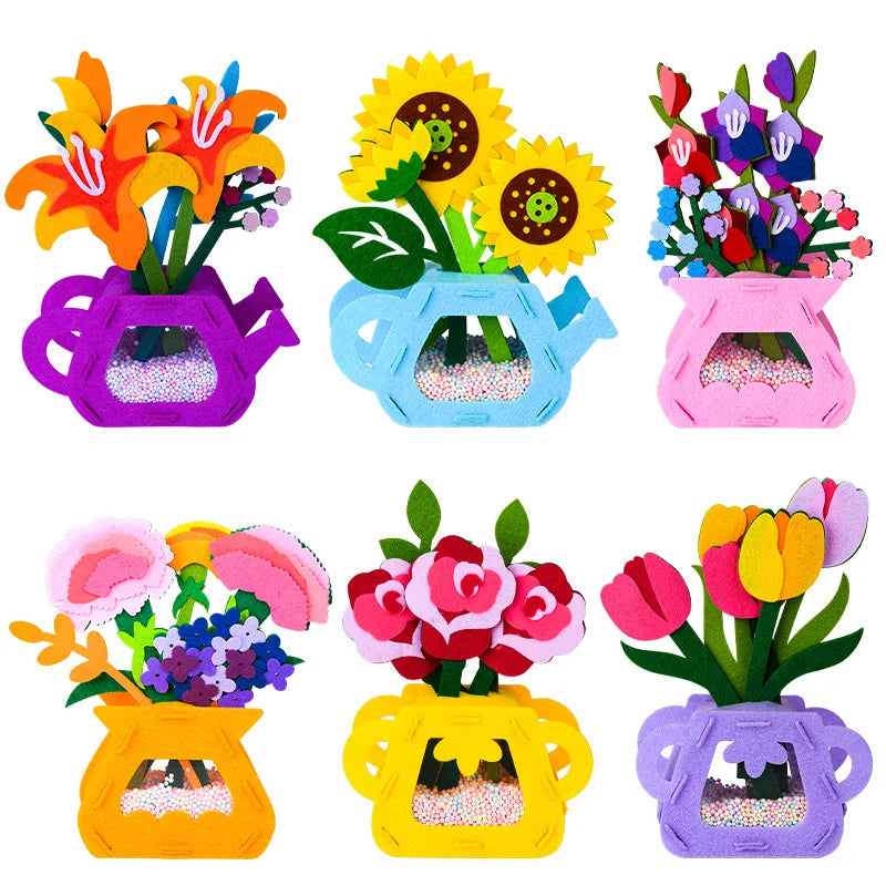 Fun Art Flower Making Kit for Kids - Luxicro