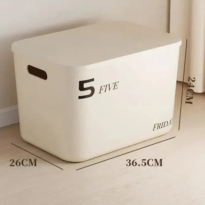 Compact Plastic Storage Container with Lid