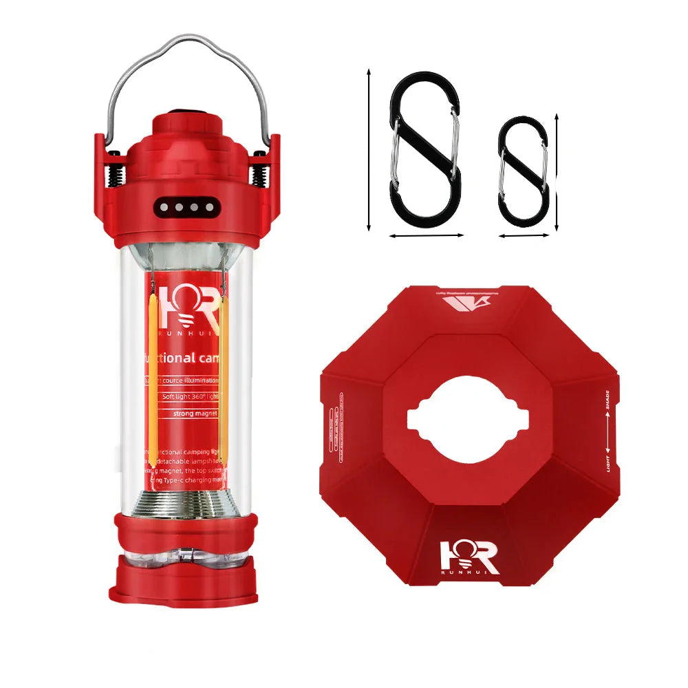 Compact Rechargeable Camp Lantern, Waterproof Outdoor Light