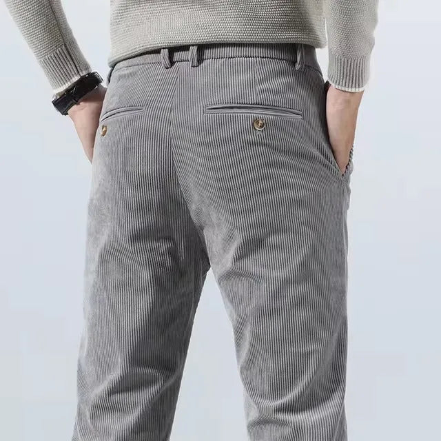 Rugged Textured Cotton Pants