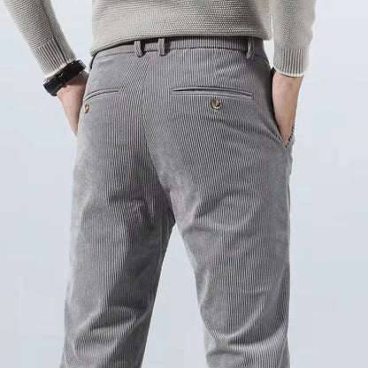 Rugged Textured Cotton Pants
