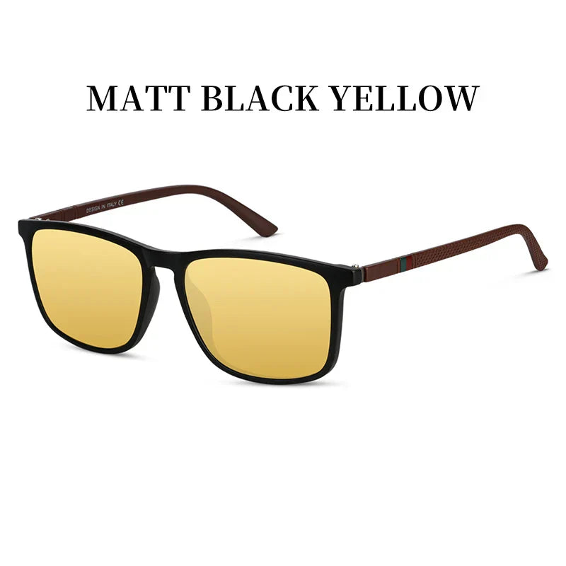 Polarized Driving Shades Yellow Lenses UV Protection Lightweight Frames