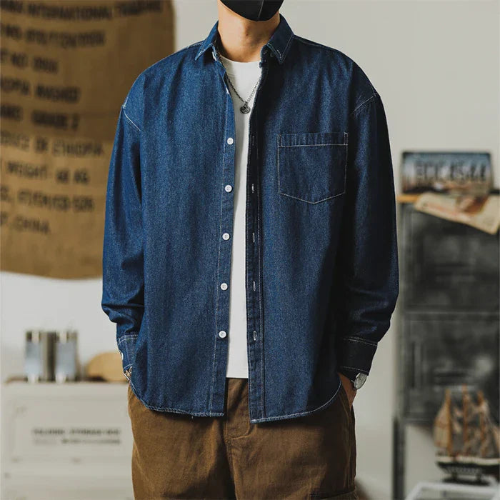 Rugged Blue Jeans Jacket - EasyApparels