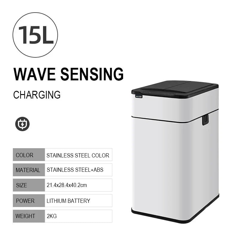 Automatic Touchless Stainless Steel 20L Kitchen Trash Can