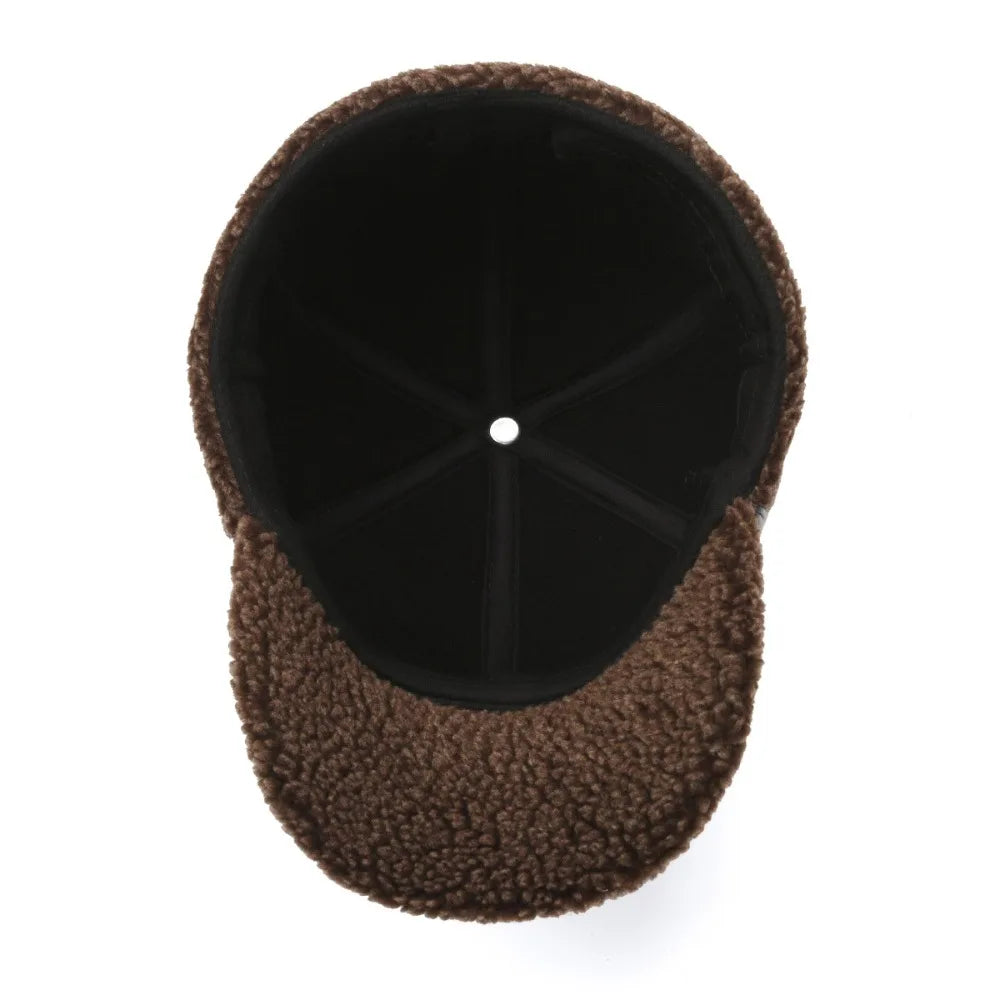Warm Fleece Lined Trapper Baseball Hat