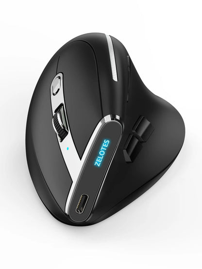 Wireless Ergonomic Mouse With HD Display