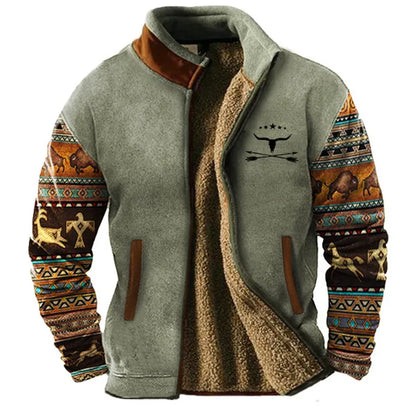 Casual Loose Fit Jacket with 3D Zipper Detail