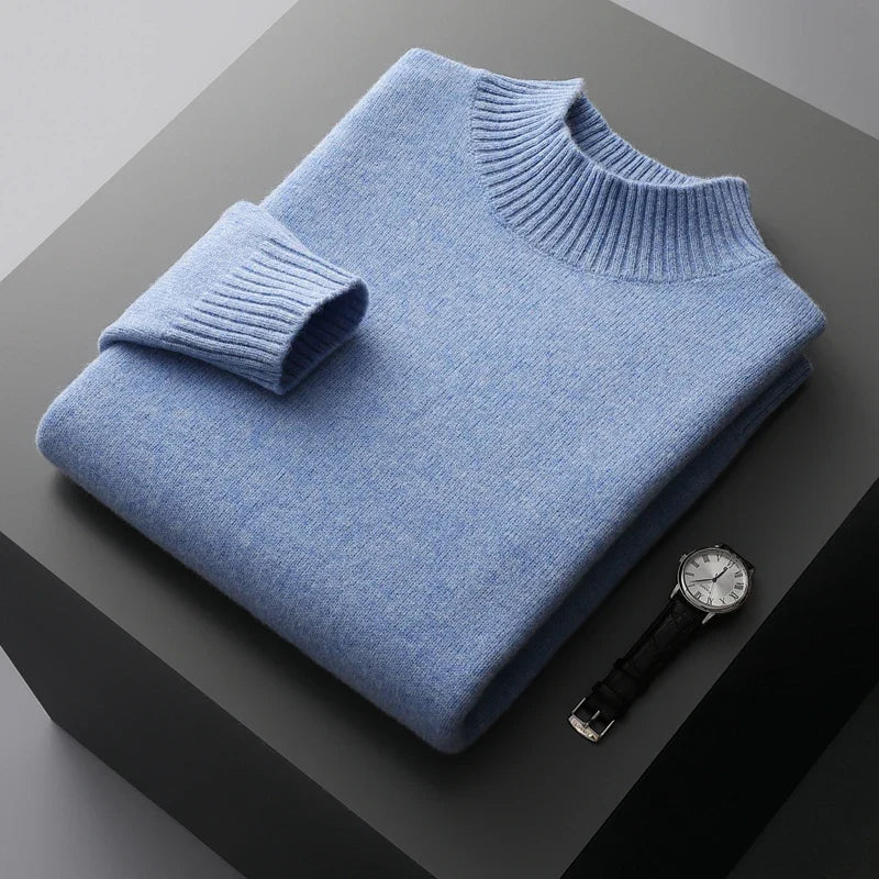 Warm Crew Neck Wool Sweater