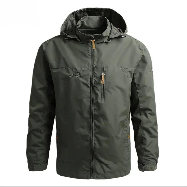Waterproof Windbreaker Jacket for Men - Breathable Polyester Coat
