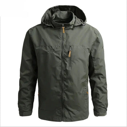 Waterproof Windbreaker Jacket for Men - Breathable Polyester Coat