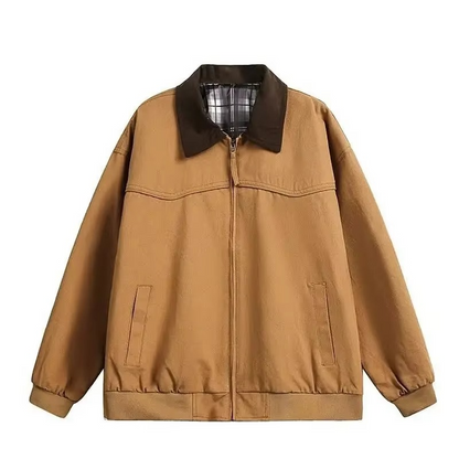 Classic Retro Cotton Denim Jacket for Men
