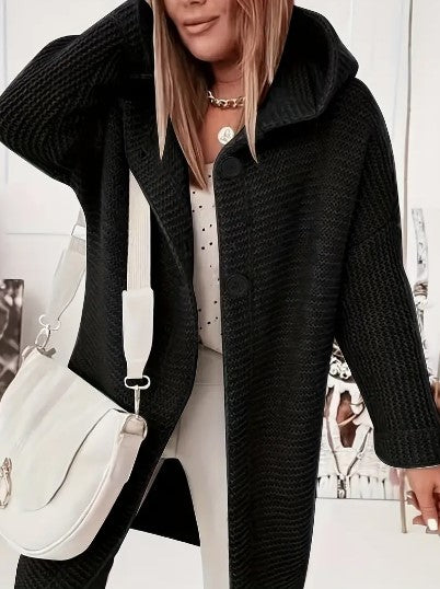 Women's Oversized Hoodie Cardigan with Long Sleeves