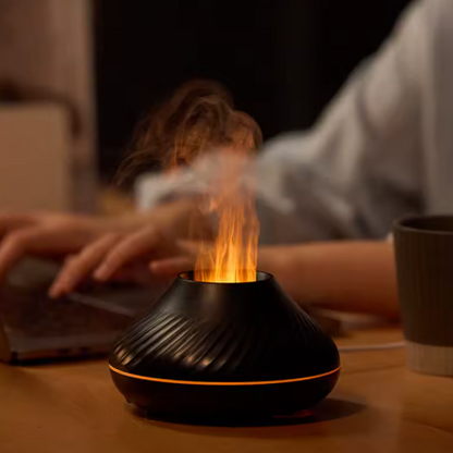 Compact USB Essential Oil Diffuser with Color Night Light