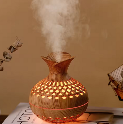 Natural Wood Compact USB Essential Oil Diffuser - Luxicro