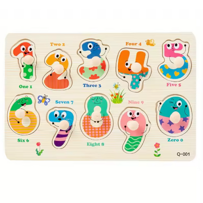 Wooden Learning Shape Sorting Puzzle Board for Children