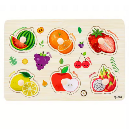 Wooden Learning Shape Sorting Puzzle Board for Children