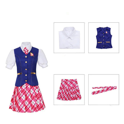 Girls' Fancy School Girl Costume Dress Outfit