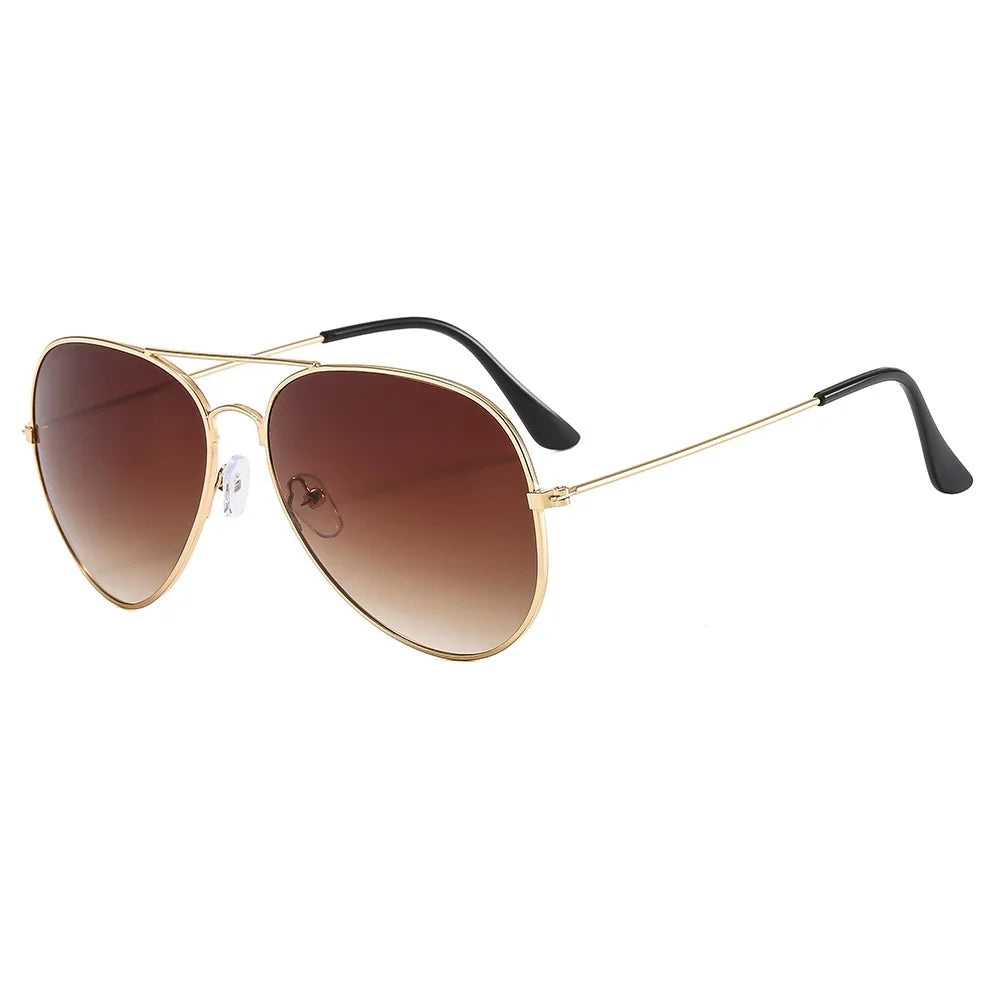 Trendy Pilot Sunglasses for Women - Silver Mirror Shades