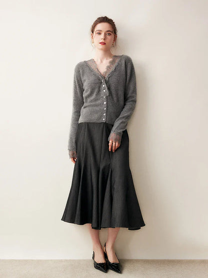 Women's Fit Lace Cardigan Sweater